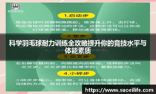 科学羽毛球耐力训练全攻略提升你的竞技水平与体能素质